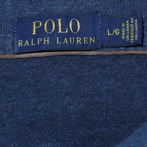 Ralph Lauren Men’s Blue Cotton Henley Jumper L Long Sleeve