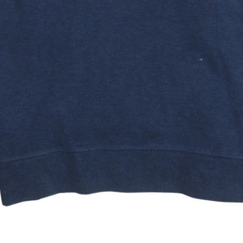 Ralph Lauren Men’s Blue Cotton Henley Jumper L Long Sleeve