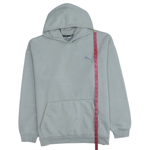 Puma Mens Grey Pullover Hoodie L Grey Fleece Sweatshirt