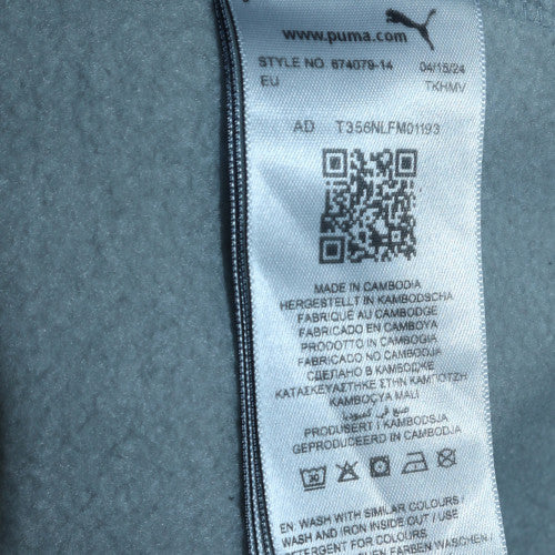 Puma Mens Grey Pullover Hoodie L Grey Fleece Sweatshirt