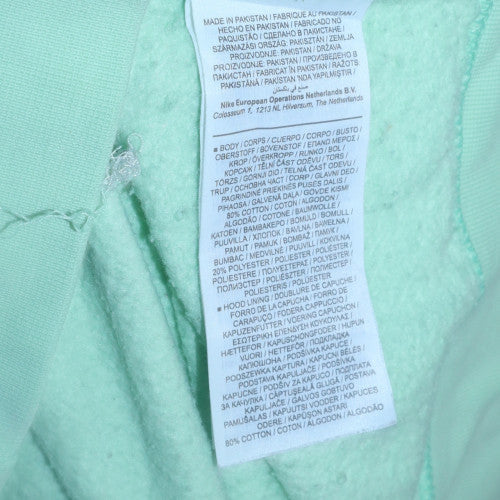 Nike Men's Green Pullover Hoodie M Regular Fit Fleece