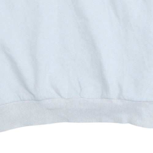 Lacoste Men's White Crew Neck Cotton Blend Pullover Sweatshirt M