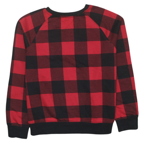 Calvin Klein Mens Red Black Check Pyjama Top M Sleepwear Lounge