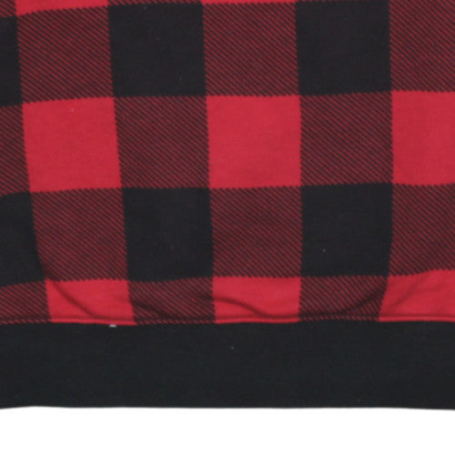 Calvin Klein Mens Red Black Check Pyjama Top M Sleepwear Lounge