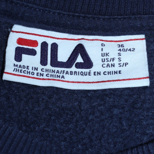 FILA Mens Blue Crew Neck Pullover Sweatshirt Size S