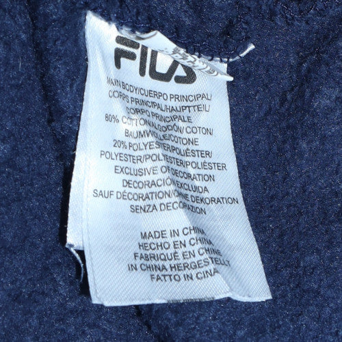 FILA Mens Blue Crew Neck Pullover Sweatshirt Size S