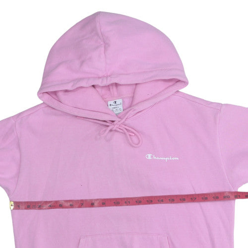 Champion Womens Pink Pullover Hoodie Small Cotton Blend Casual
