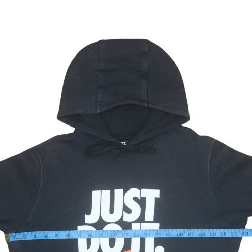 Nike Men's Black Pullover Hoodie M 'Just Do It' Graphic Sportswear