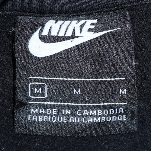 Nike Men's Black Pullover Hoodie M 'Just Do It' Graphic Sportswear