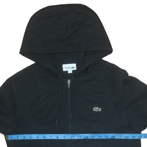 Lacoste Mens Black Full Zip Hoodie Size M Regular Fit