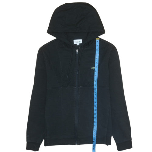 Lacoste Mens Black Full Zip Hoodie Size M Regular Fit