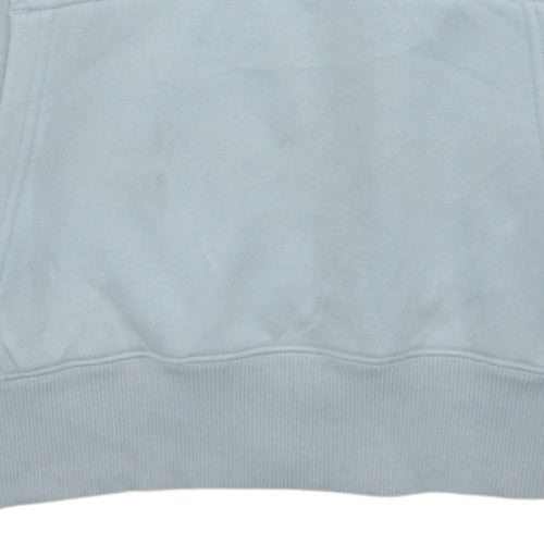 Fred Perry Men's Light Grey Hoodie Small Pullover Cotton Blend