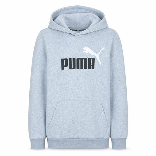 Puma Men's Grey Pullover Hoodie Small Regular Fit Sports Fleece