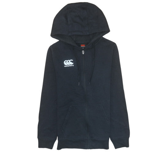 Canterbury Womens Black Size 6 Full Zip Hoodie Sweatshirt