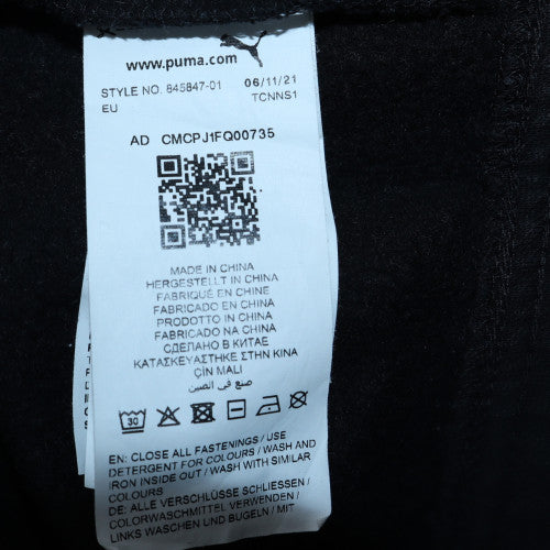 Puma Men's Black Full Zip Hoodie Size S Sportswear Cotton Blend