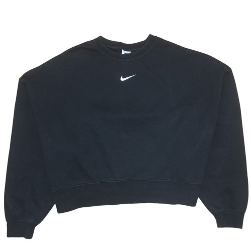 Nike Womens Black Crew Neck Pullover Sweatshirt M