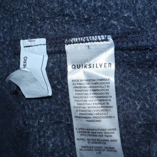 Quiksilver Womens Blue Pullover Hoodie Size L Surf Logo Casual