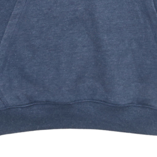 Quiksilver Womens Blue Pullover Hoodie Size L Surf Logo Casual