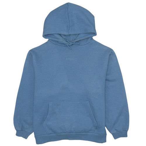 Diesel Men’s Blue Pullover Hoodie Size L Regular Fit Fleece