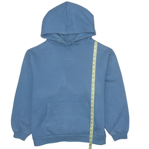 Diesel Men’s Blue Pullover Hoodie Size L Regular Fit Fleece