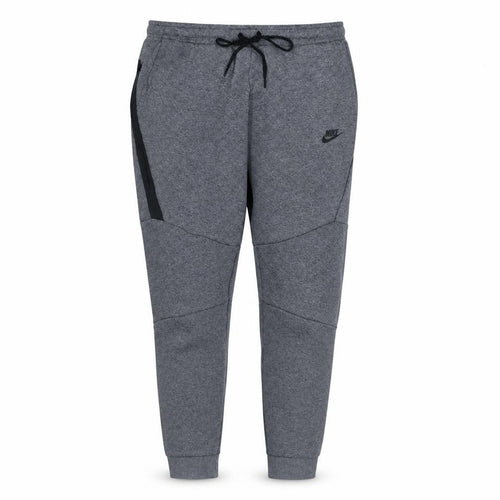 Nike Mens Grey Jogger Trousers L Regular Fit Fleece Cotton Blend