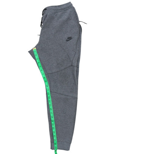 Nike Mens Grey Jogger Trousers L Regular Fit Fleece Cotton Blend