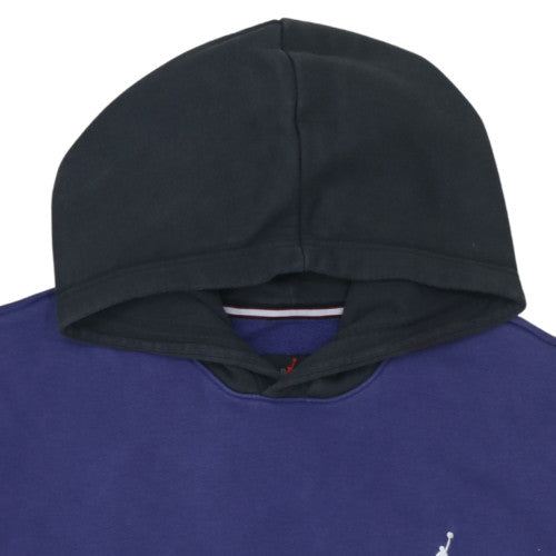 Jordan Men's Blue Pullover Hoodie Medium Regular Fit Logo Fleece