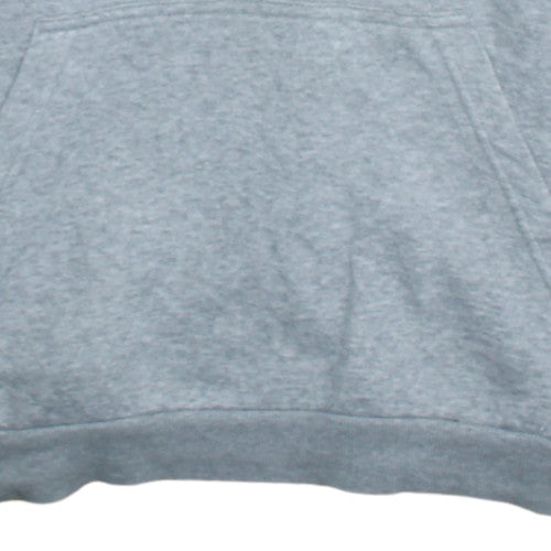 Adidas Men's Grey XL Pullover Hoodie with Logo Print