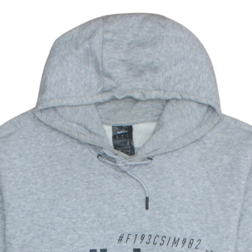 Adidas Men's Grey XL Pullover Hoodie with Logo Print