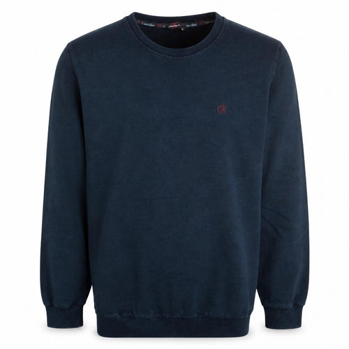 Calvin Klein Men's Blue Crew Neck Pullover Sweatshirt M