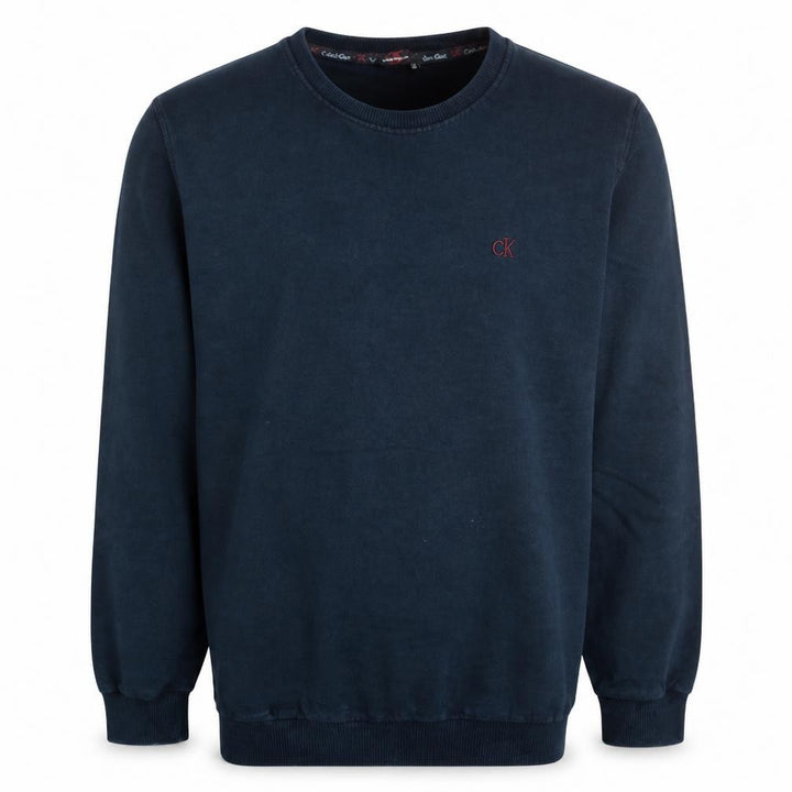 Calvin Klein Men's Blue Crew Neck Pullover Sweatshirt M