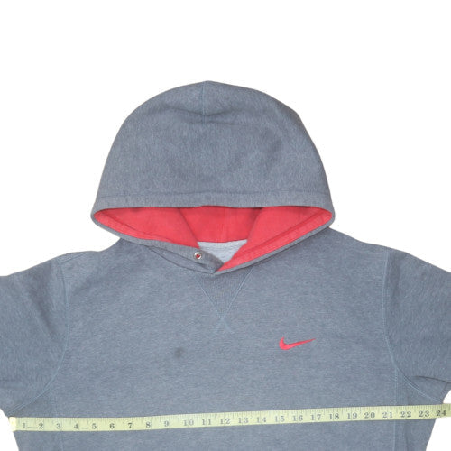 Nike Men Grey Pullover Hoodie Size M Fleece Sportswear