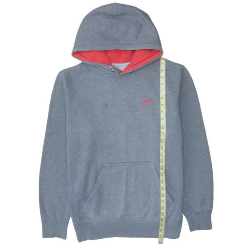 Nike Men Grey Pullover Hoodie Size M Fleece Sportswear