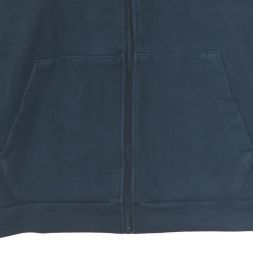 Nike Men’s Black Full Zip Hoodie L Sports Dri-FIT Cotton Blend