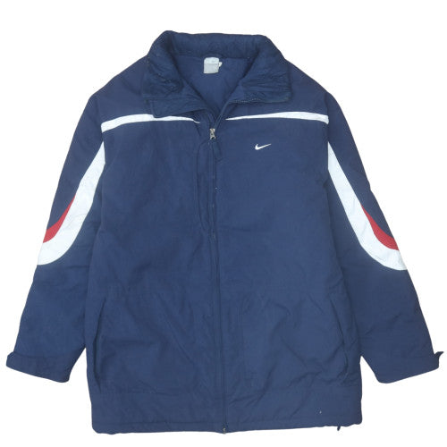 Nike Men's Blue XL Basic Sports Jacket with Full Zip
