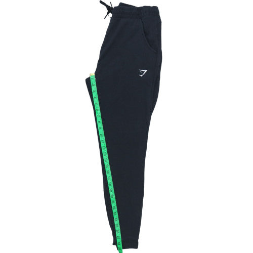 Gymshark Womens Black Jogger Trousers L Regular Fit Stretch Jersey