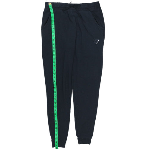 Gymshark Womens Black Jogger Trousers L Regular Fit Stretch Jersey
