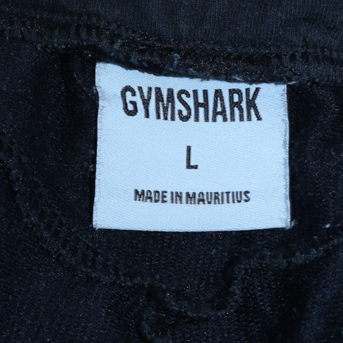 Gymshark Womens Black Jogger Trousers L Regular Fit Stretch Jersey