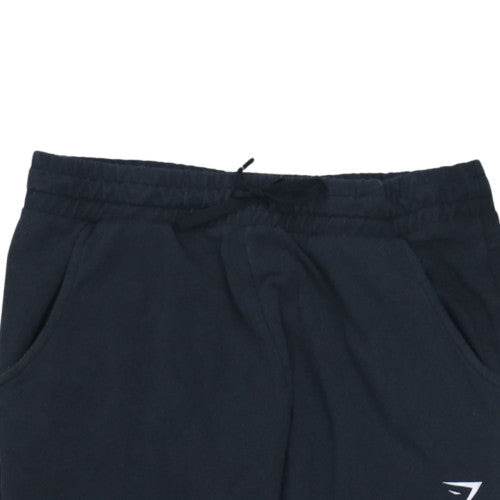 Gymshark Womens Black Jogger Trousers L Regular Fit Stretch Jersey
