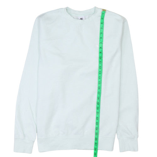 Nike Men's White L Pullover Crew Neck Sweatshirt Fleece