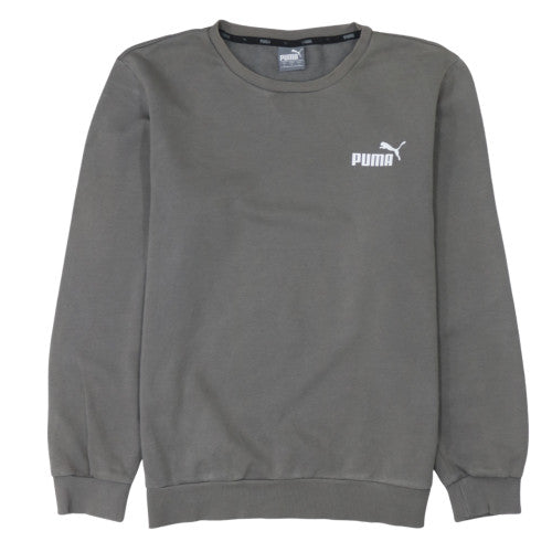 Puma Men's Grey Crew Neck Pullover Sweatshirt Size S