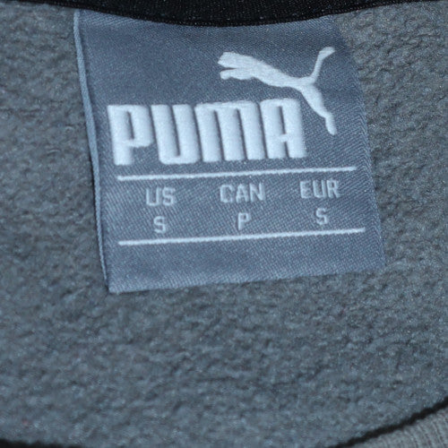 Puma Men's Grey Crew Neck Pullover Sweatshirt Size S