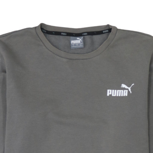 Puma Men's Grey Crew Neck Pullover Sweatshirt Size S
