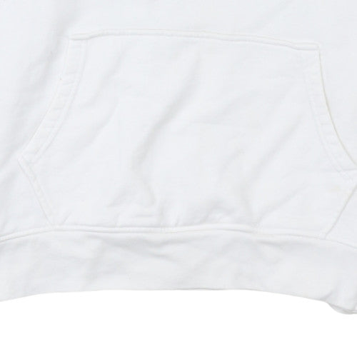 Levi’s Men White Relaxed Pullover Hoodie Size L Cotton Fleece