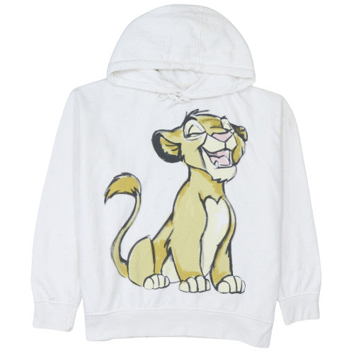 Disney Womens White Hoodie Nala Lion King Graphic Print Size 12-14