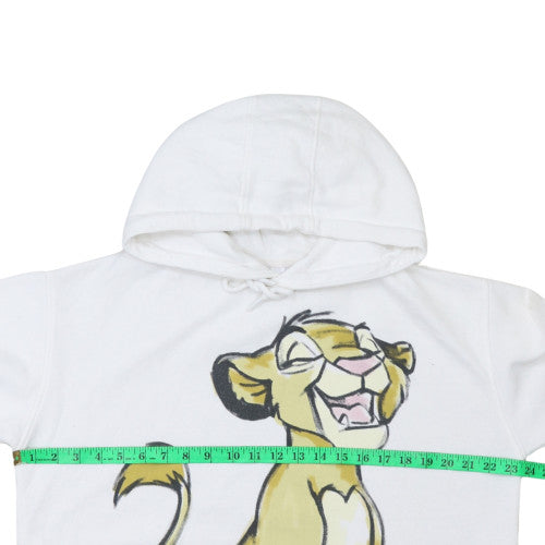 Disney Womens White Hoodie Nala Lion King Graphic Print Size 12-14