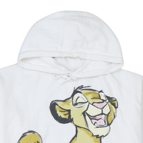 Disney Womens White Hoodie Nala Lion King Graphic Print Size 12-14