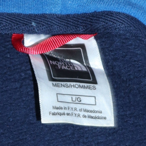 The North Face Men's Blue Pullover Hoodie L Outdoor Cotton