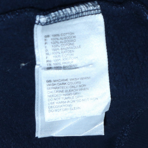 The North Face Men's Blue Pullover Hoodie L Outdoor Cotton