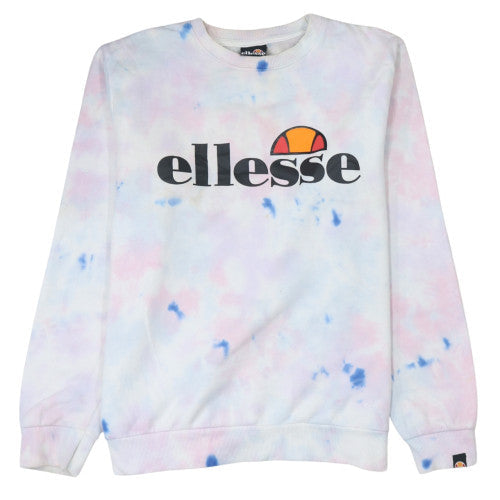 Ellesse Womens Multicoloured Tie Dye Pullover Sweatshirt UK 12